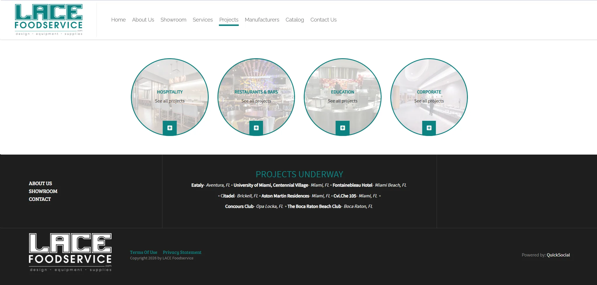 Lace Food Service screen1